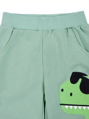 Boys Dinosaur Print Elastic Waist Casual Shorts Kids Summer Clothes