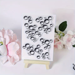 Bubble Art Pattern Clear Stamp for Card Making