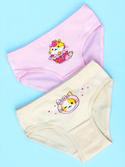 4pcs Cat Print Girls Underwear Comfortable Girls Briefs Triangle Underwear
