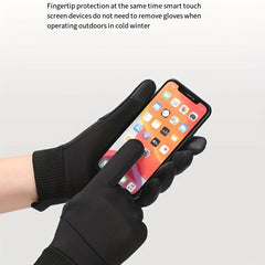 Winter Cycling Gloves Touch Screen Velvet Warm Gloves For Men Women