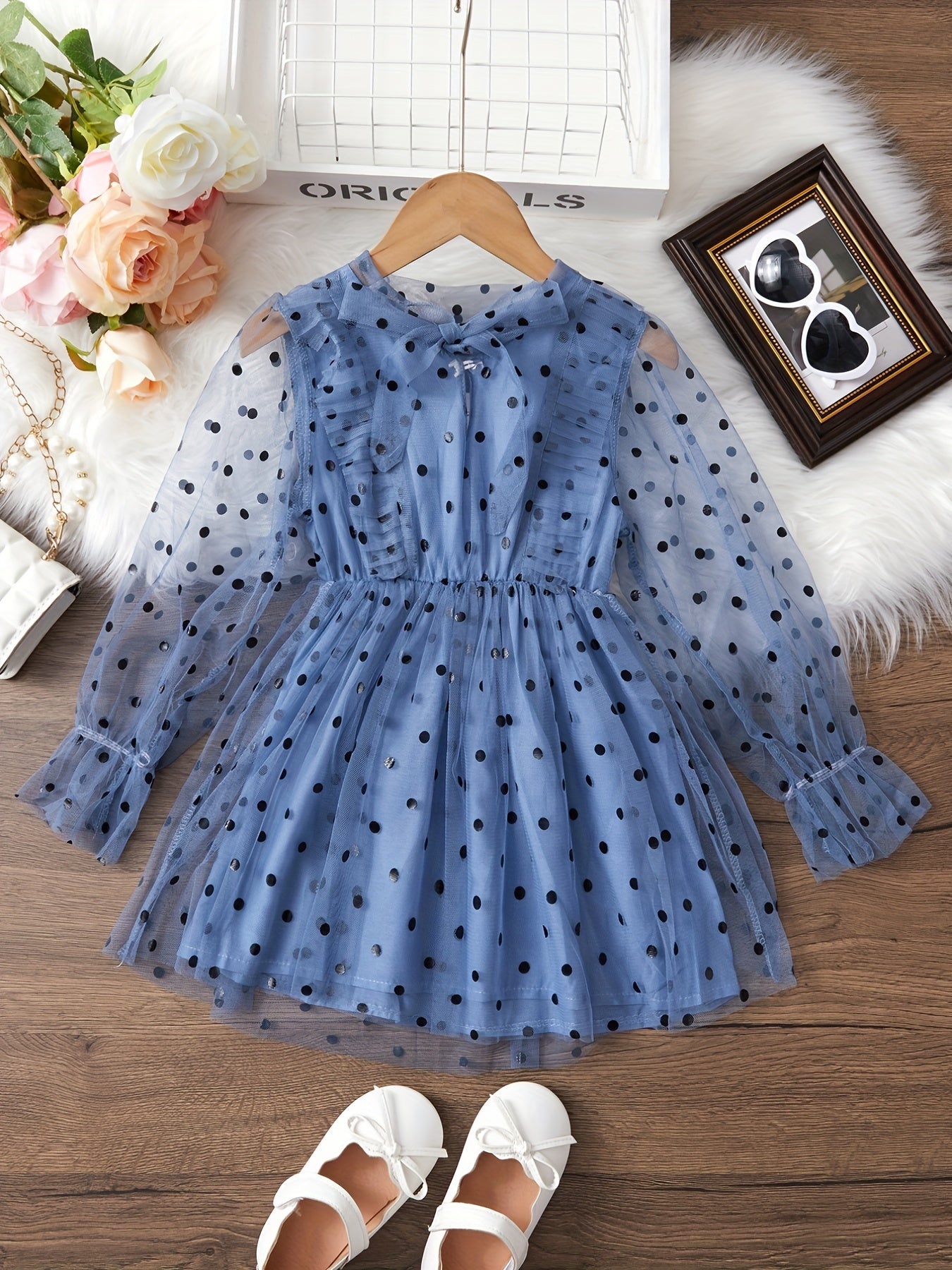 Mesh Dress & Polka Dot Princess Dress