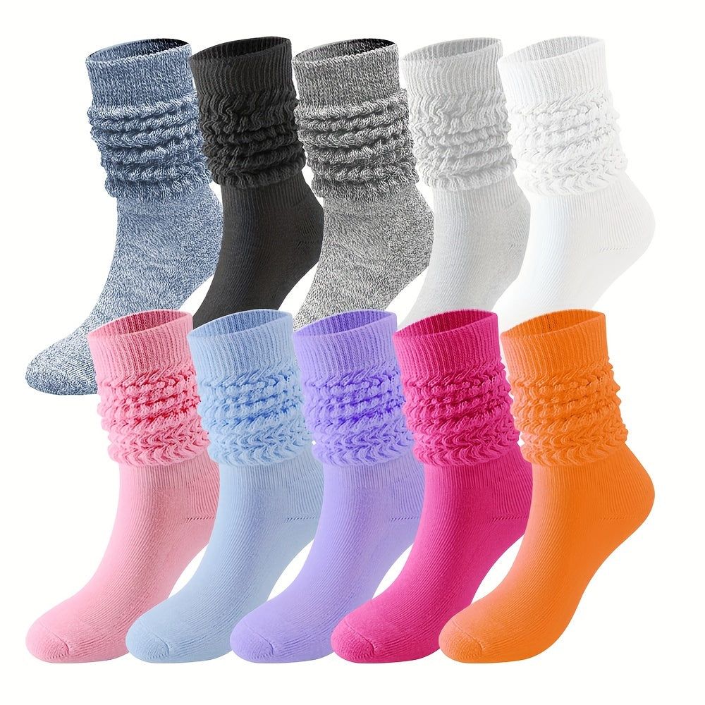 1 Pair Stylish Winter Scrunch Socks for Men Women