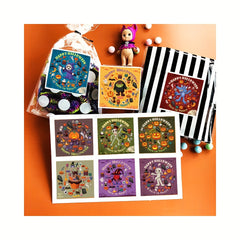 40pcs Halloween Themed Stickers for Spooky Decorations and Crafts