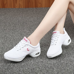 Arch Support Mesh Dance Shoes Non Slip Comfortable Air Cushion Shock Absorption