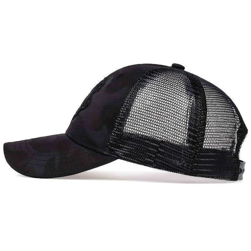Men's Printed Baseball Cap Adjustable Casual Hat Spring Fall Summer Trucker Hat