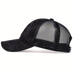 Men's Printed Baseball Cap Adjustable Casual Hat Spring Fall Summer Trucker Hat