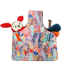 Portable Yarn Storage Bag for Crochet Hooks and Knitting Needles