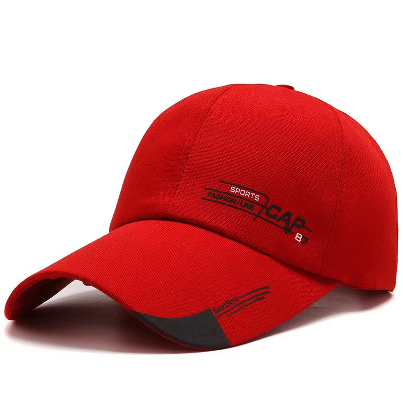 Men's Letter Print Baseball Cap Adjustable Hip Hop Trucker Sun Hat