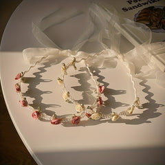 Faux Pearl Flower Princess Headband Hair Accessories for Girls