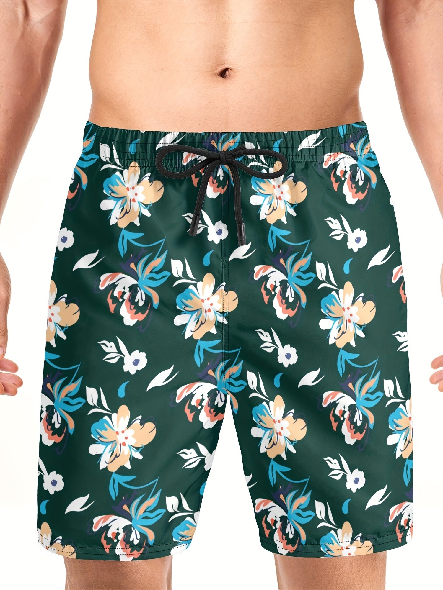 Flamingo Drawstring Swim Trunk Men's Board Shorts