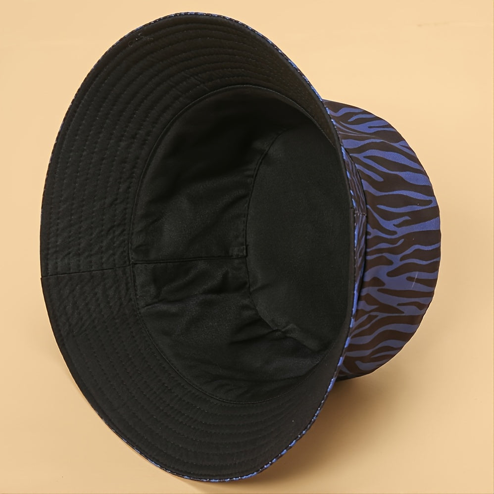 Striped Bucket Hat Unisex Lightweight Outdoor Hot Summer Beach Vacation Headwear