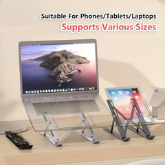 Foldable Aluminum Laptop Stand Cooling Base for All Laptops
