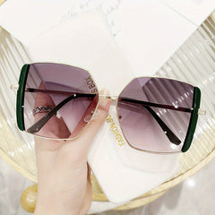 Gradient Metal UV400 Sun Shades Glasses For Driving