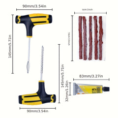 Tubeless Tyre Puncture Repair Kit with Studding Tool Set