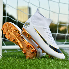 Boys Turf Anti Slip Football Shoes Lightweight Sport Shoes