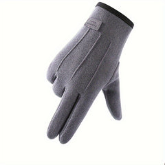 Plush Warm Coldproof Gloves Screen Touchable Gloves For Outdoor Sports Cycling