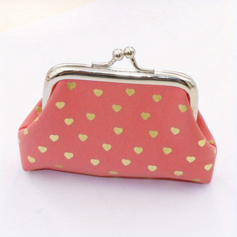 Cartoon Heart Pattern Coin Purse Bag Key Bag Money Bags