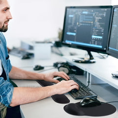 Ergonomic Mouse Pad & Keyboard Wrist Rest Set Memory Foam Support