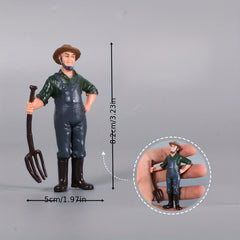 Vinyl Sandbox Man Simulation Farm Ranch Character Model Puppet