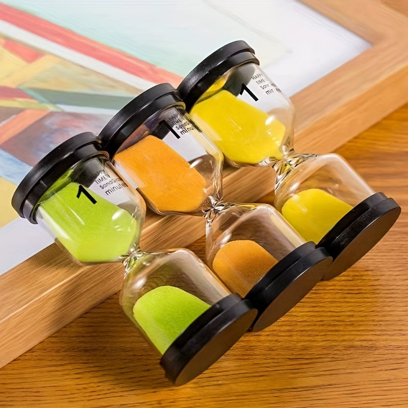 6pcs Hourglass Timer Set 1-30 Minutes Brushing Teeth Learning Quicksand Bottle