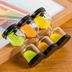 6pcs Hourglass Timer Set 1-30 Minutes Brushing Teeth Learning Quicksand Bottle