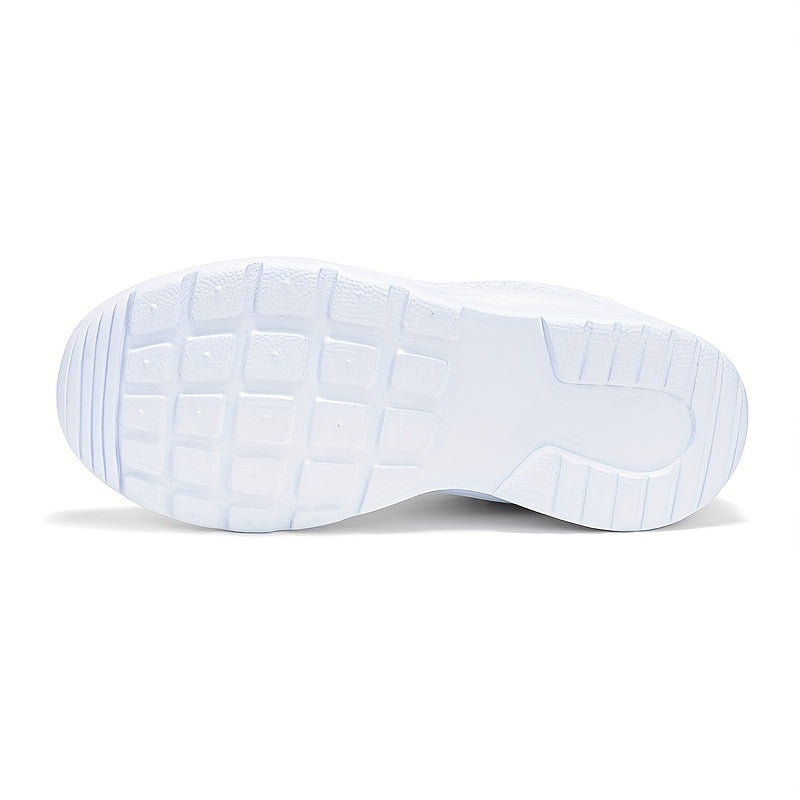 Girls Casual Low Top Mesh Sneakers - Lightweight Breathable Anti Slip Shoes
