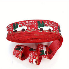 2M Christmas Satin Ribbon Gift Wrapping Decoration
