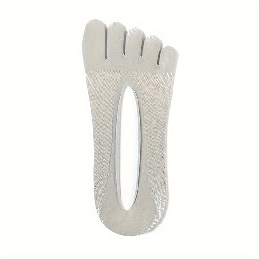 Men's 5-Toe No Show Socks for Sports Running Yoga