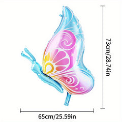 2pcs Butterfly Side Flying Butterfly Foil Balloon for Kids Party Decor