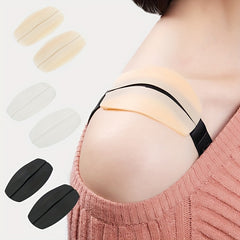 Non Slip Silicone Bra Strap Cushions Invisible Shoulder Pads Comfortable Wear