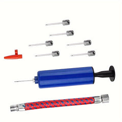 9pcs Inflation Tool Kit Pump Inflation Needle Manual Air Pump Set