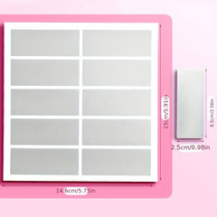 5pcs Scratch Card Stickers DIY Small Cards Self Adhesive Labels