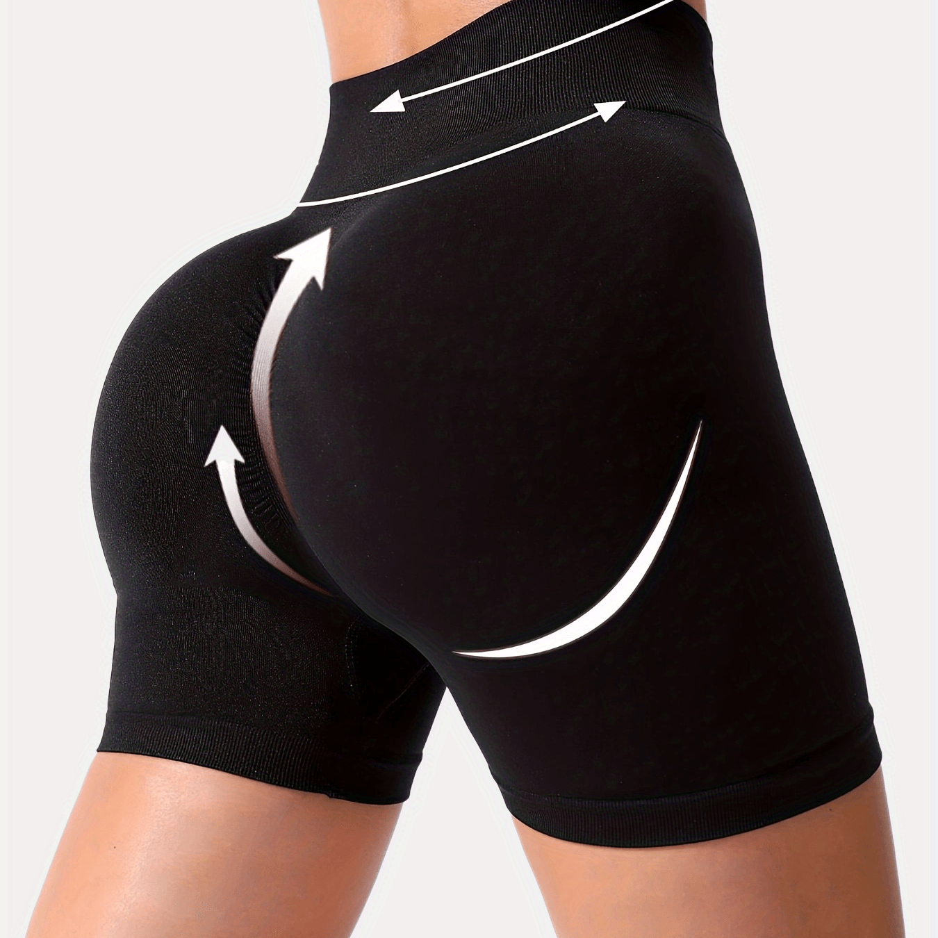 High Waisted Yoga Shorts for Running & Working Out