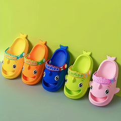 Kids Fish Slides Slippers Soft Soled Anti Slip Shoes