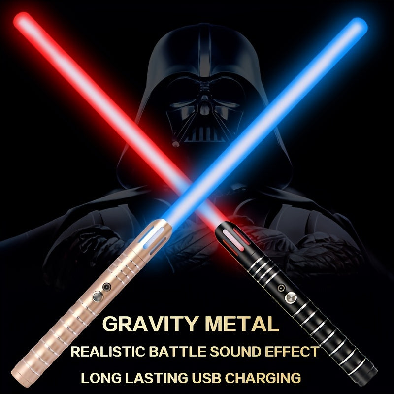 RGB Lightsaber 15 Colors Metal Sword USB Rechargeable