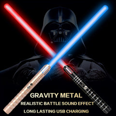 RGB Lightsaber 15 Colors Metal Sword USB Rechargeable
