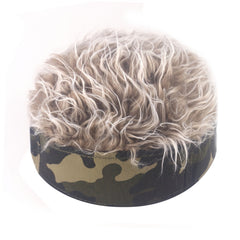 Retro Street Style Wig Hat Adjustable Short Sports And Leisure Hat