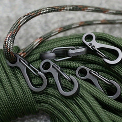 5pcs Mini Carabiner Clasp Camping Hiking Keychain Keyring