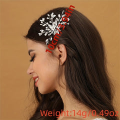Floral Head Piece Rhinestone Hairpin Wedding Hair Accessories