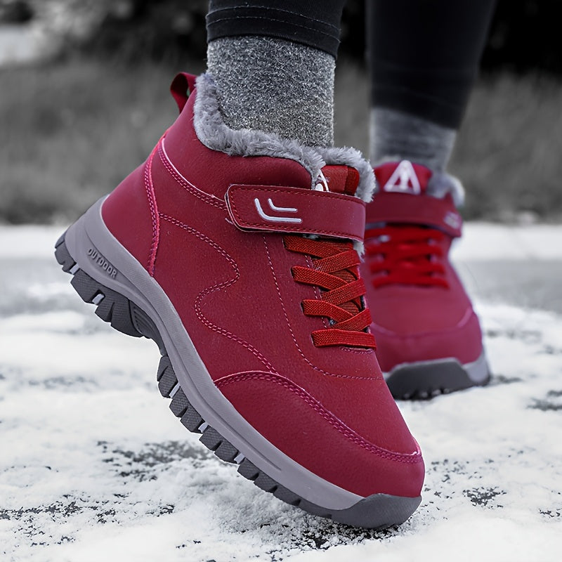 Plush Lined Snow Boots Waterproof Lightweight Winter Shoes