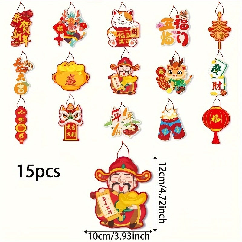 15pcs Spring Party Decoration Hanging Cards