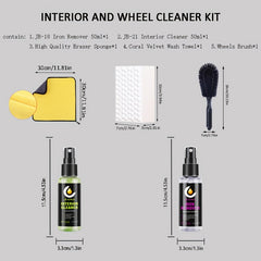 Car Interior and Wheel Cleaner Kit 200ml - Remove Metal Dust and Iron Powder