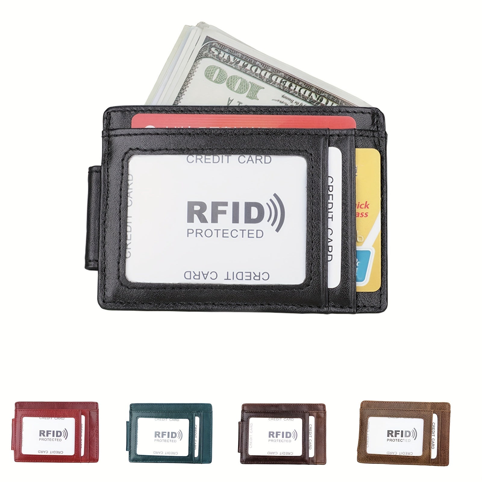 Leather Card Holder Casual Large Capacity Card Holder