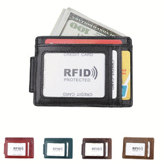 Leather Card Holder Casual Large Capacity Card Holder