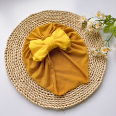 Elastic Bow Turban for Baby Girls