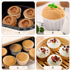 50pcs Heat Resistant Greaseproof Muffin Cups Disposable Cupcake Cups