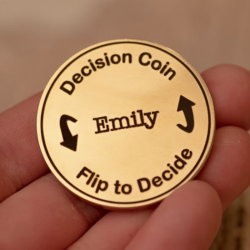 Custom Decision Coin for Couples Stainless Steel Gift Anniversary