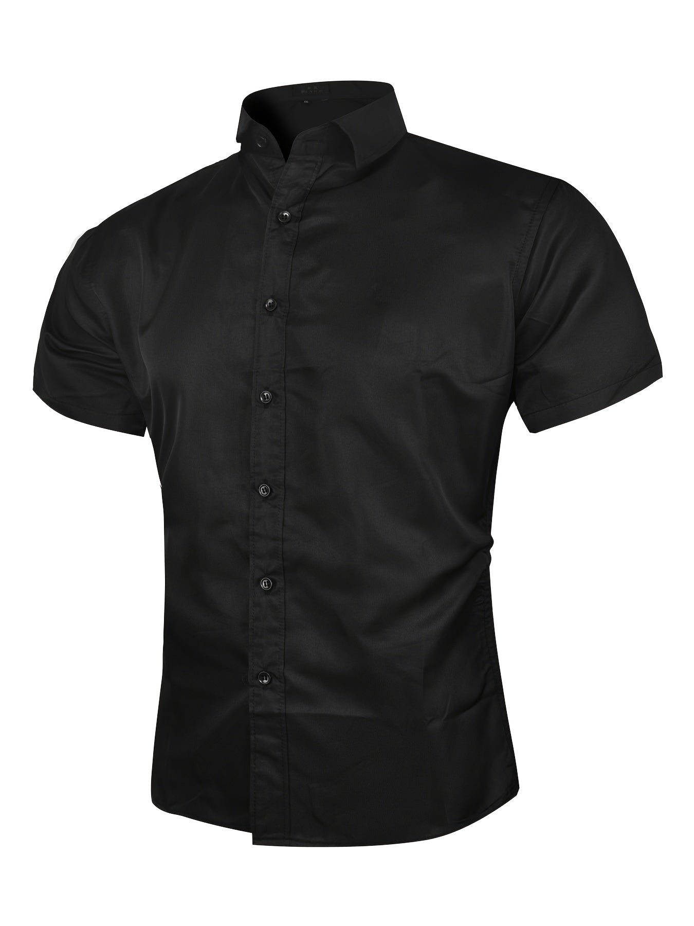 Men's Business Formal Short Sleeve Button Up Shirt