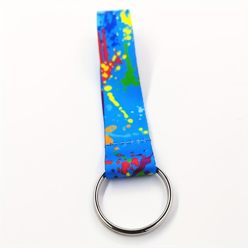 Colorful Keychain with Metal Buckle Carabiner Pendant for Keys Backpacks