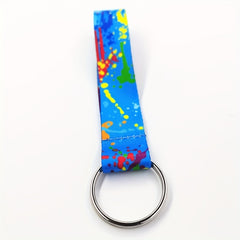 Colorful Keychain with Metal Buckle Carabiner Pendant for Keys Backpacks